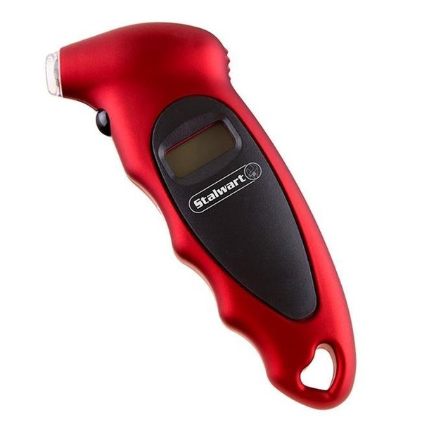 Stalwart Stalwart 75-PT1007 Digital Tire Air Pressure Gauge - Red 75-PT1007